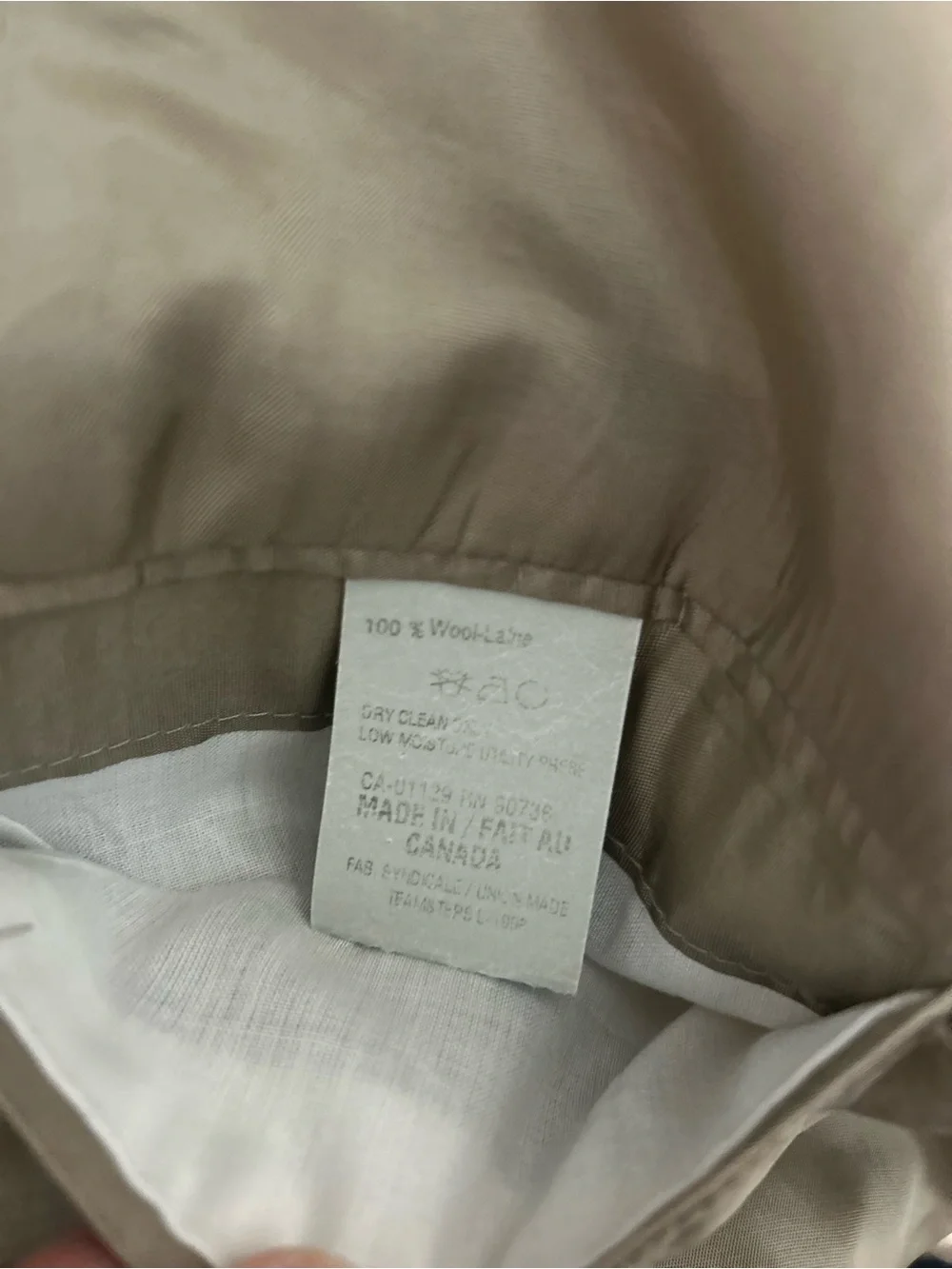 Lauren Ralph Lauren Lord Taylor Blazer Suit Jacket Men’s 44R Wool Tan Beige